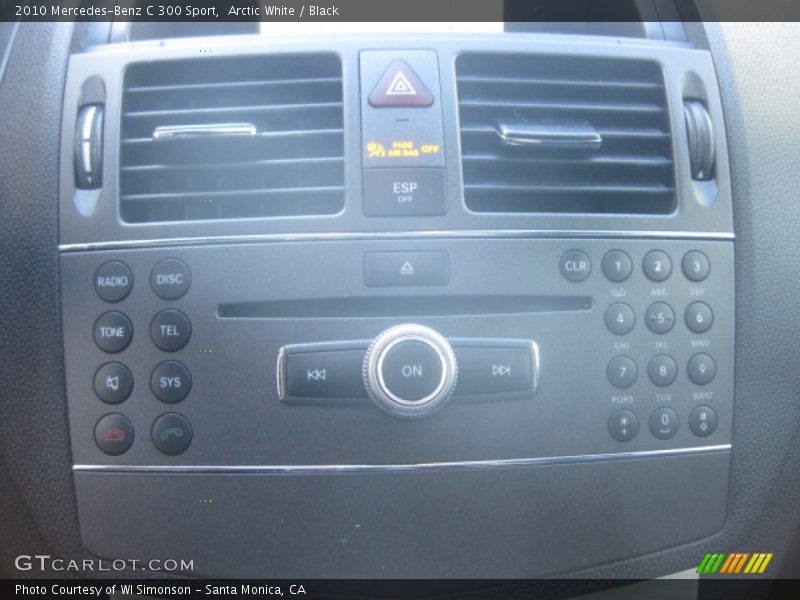 Arctic White / Black 2010 Mercedes-Benz C 300 Sport