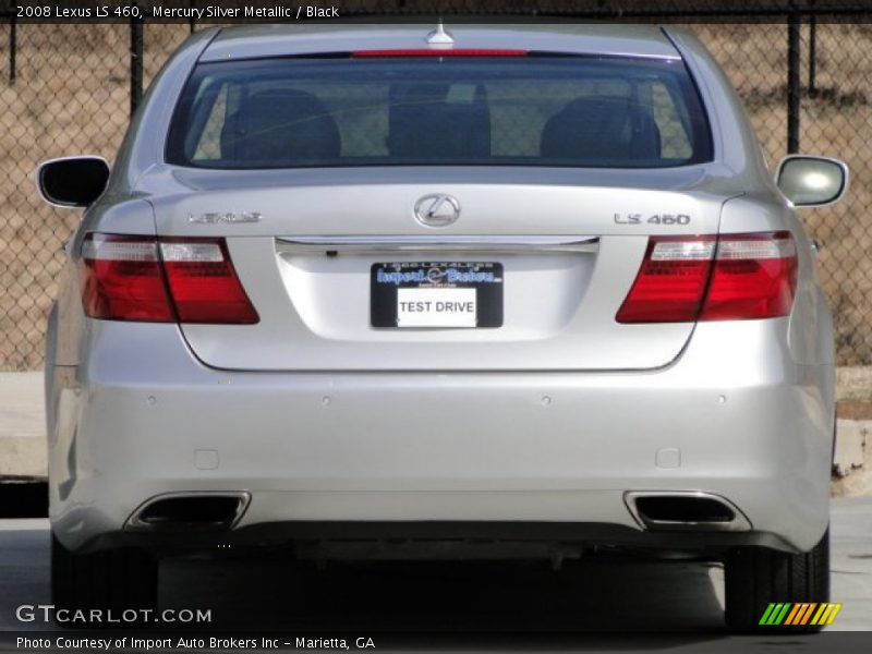 Mercury Silver Metallic / Black 2008 Lexus LS 460