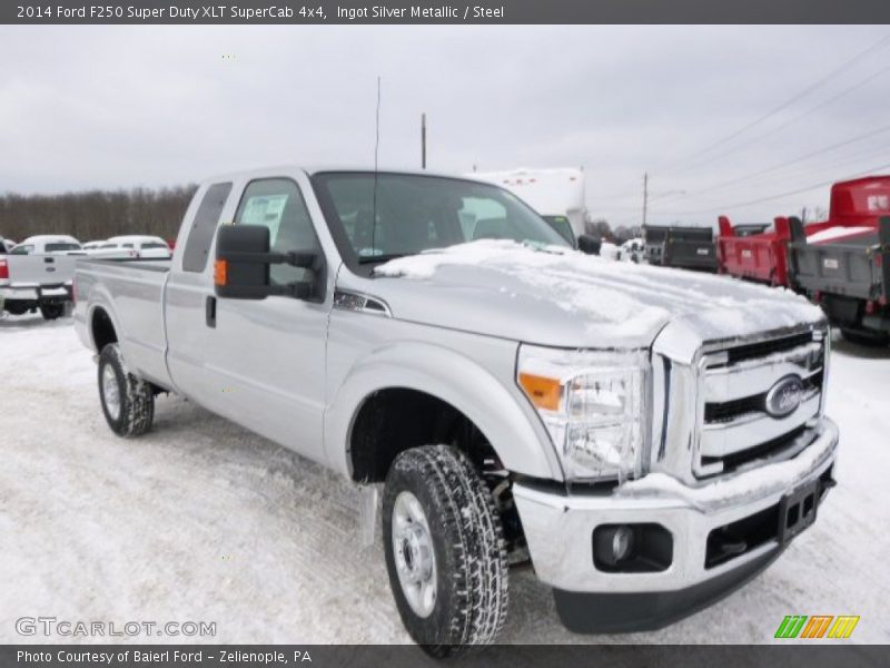 Ingot Silver Metallic / Steel 2014 Ford F250 Super Duty XLT SuperCab 4x4