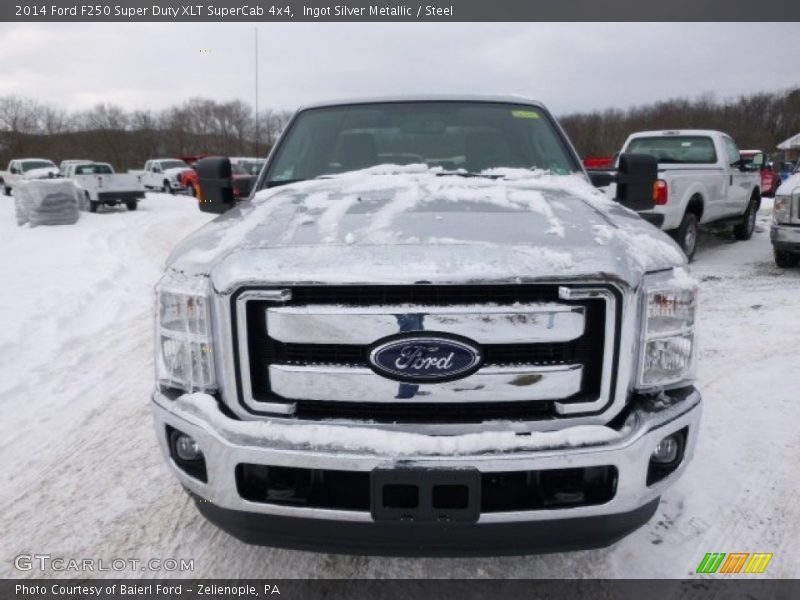 Ingot Silver Metallic / Steel 2014 Ford F250 Super Duty XLT SuperCab 4x4