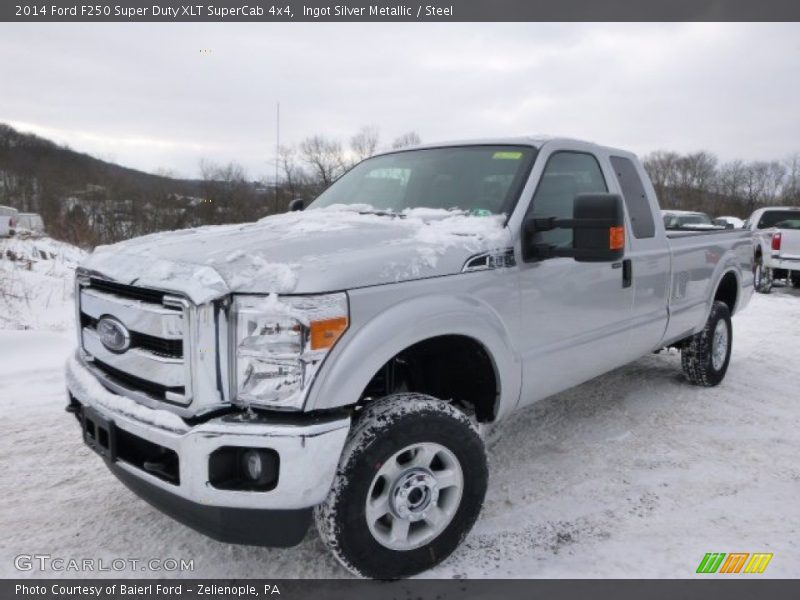 Ingot Silver Metallic / Steel 2014 Ford F250 Super Duty XLT SuperCab 4x4
