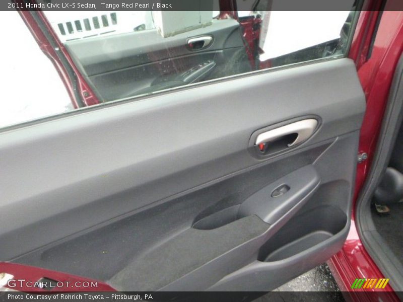 Tango Red Pearl / Black 2011 Honda Civic LX-S Sedan