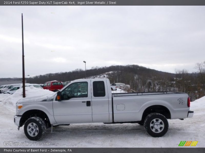 Ingot Silver Metallic / Steel 2014 Ford F250 Super Duty XLT SuperCab 4x4