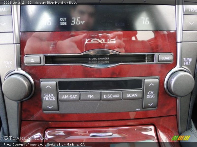 Mercury Silver Metallic / Black 2008 Lexus LS 460