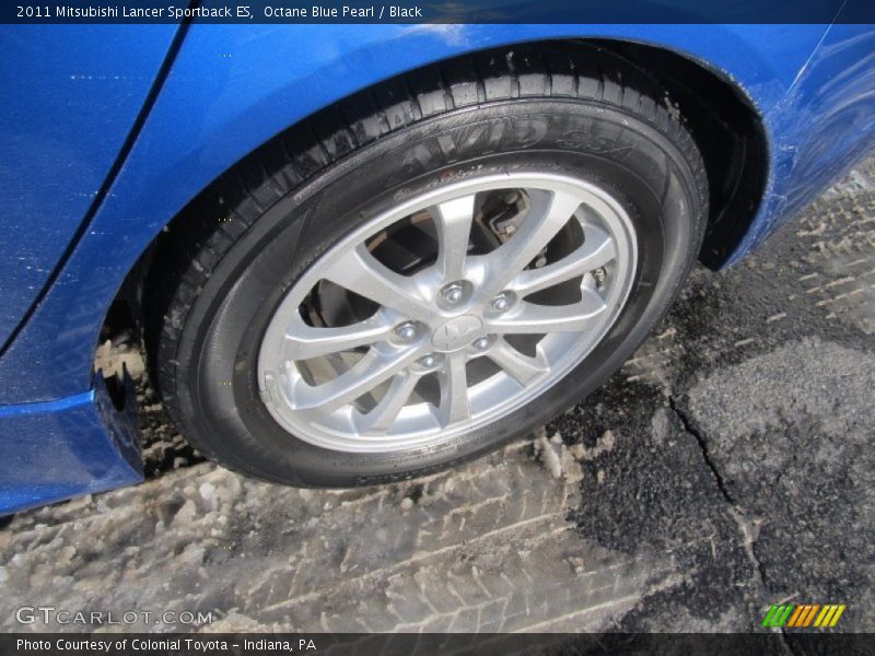 Octane Blue Pearl / Black 2011 Mitsubishi Lancer Sportback ES