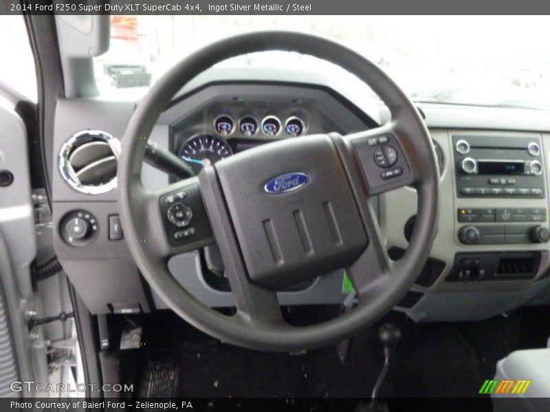Ingot Silver Metallic / Steel 2014 Ford F250 Super Duty XLT SuperCab 4x4