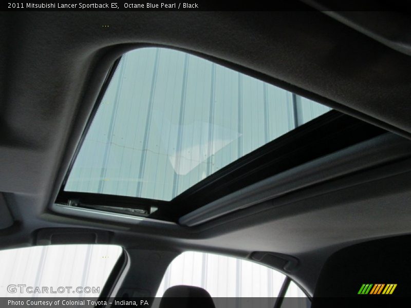 Octane Blue Pearl / Black 2011 Mitsubishi Lancer Sportback ES