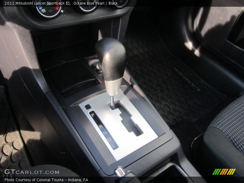 Octane Blue Pearl / Black 2011 Mitsubishi Lancer Sportback ES