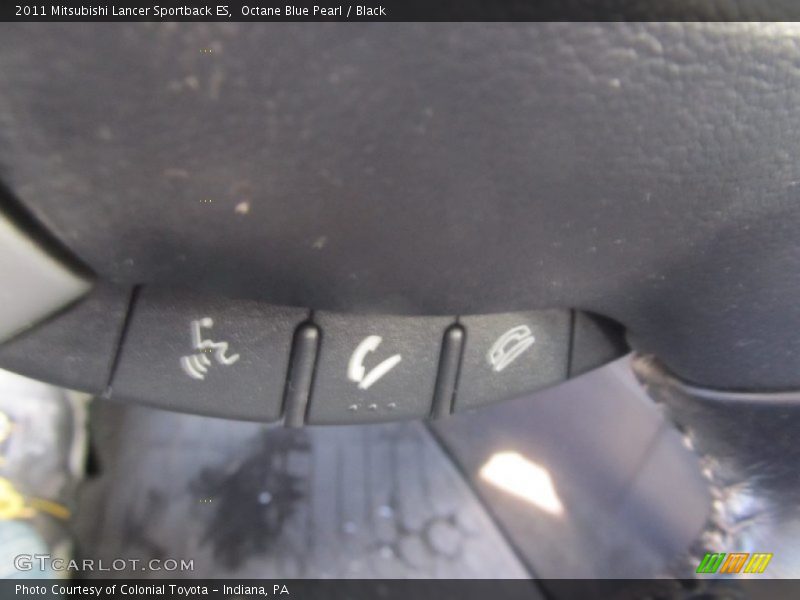 Octane Blue Pearl / Black 2011 Mitsubishi Lancer Sportback ES