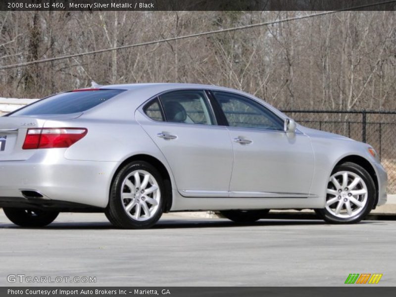 Mercury Silver Metallic / Black 2008 Lexus LS 460