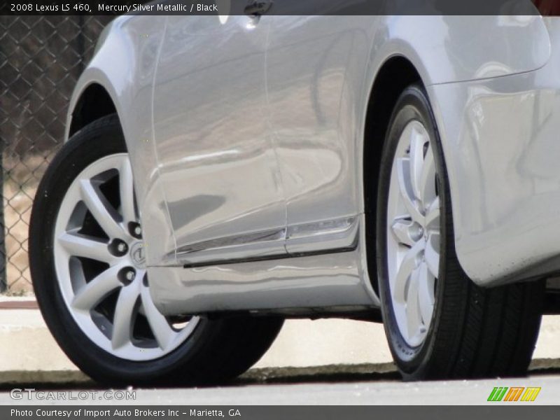 Mercury Silver Metallic / Black 2008 Lexus LS 460