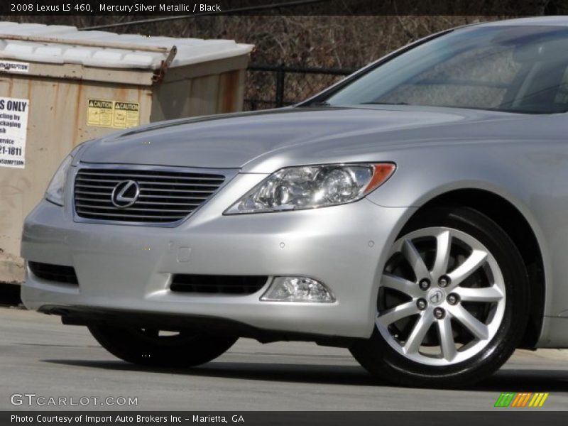 Mercury Silver Metallic / Black 2008 Lexus LS 460