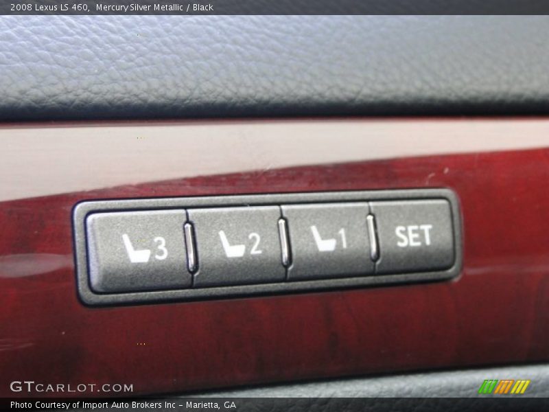 Mercury Silver Metallic / Black 2008 Lexus LS 460
