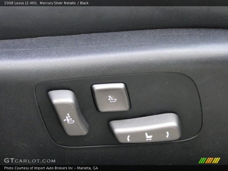 Mercury Silver Metallic / Black 2008 Lexus LS 460