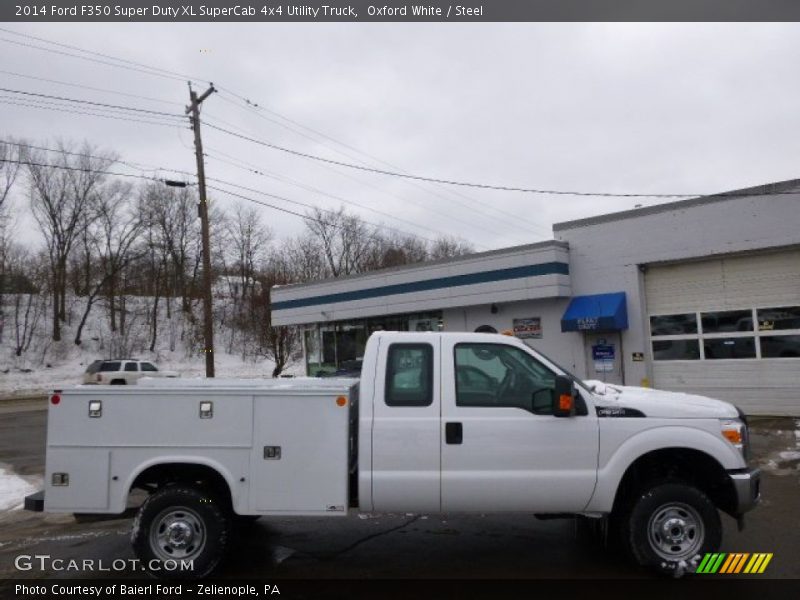 Oxford White / Steel 2014 Ford F350 Super Duty XL SuperCab 4x4 Utility Truck