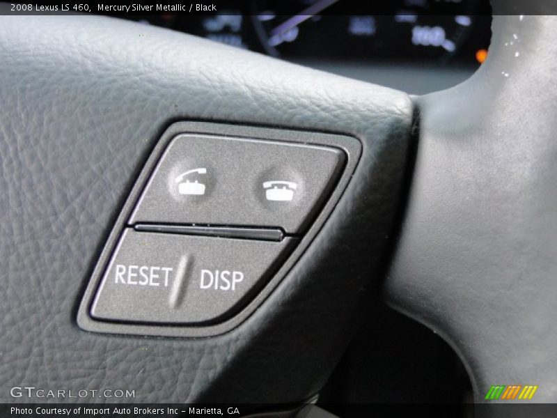 Mercury Silver Metallic / Black 2008 Lexus LS 460