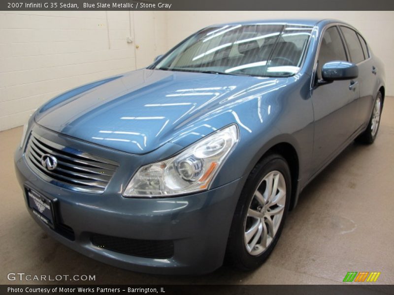 Blue Slate Metallic / Stone Gray 2007 Infiniti G 35 Sedan