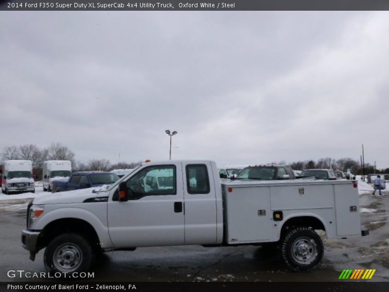 Oxford White / Steel 2014 Ford F350 Super Duty XL SuperCab 4x4 Utility Truck