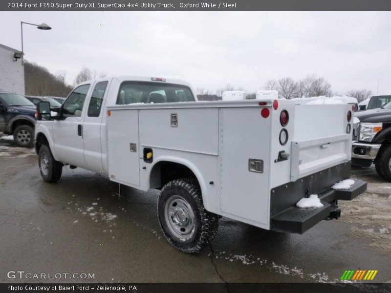 Oxford White / Steel 2014 Ford F350 Super Duty XL SuperCab 4x4 Utility Truck