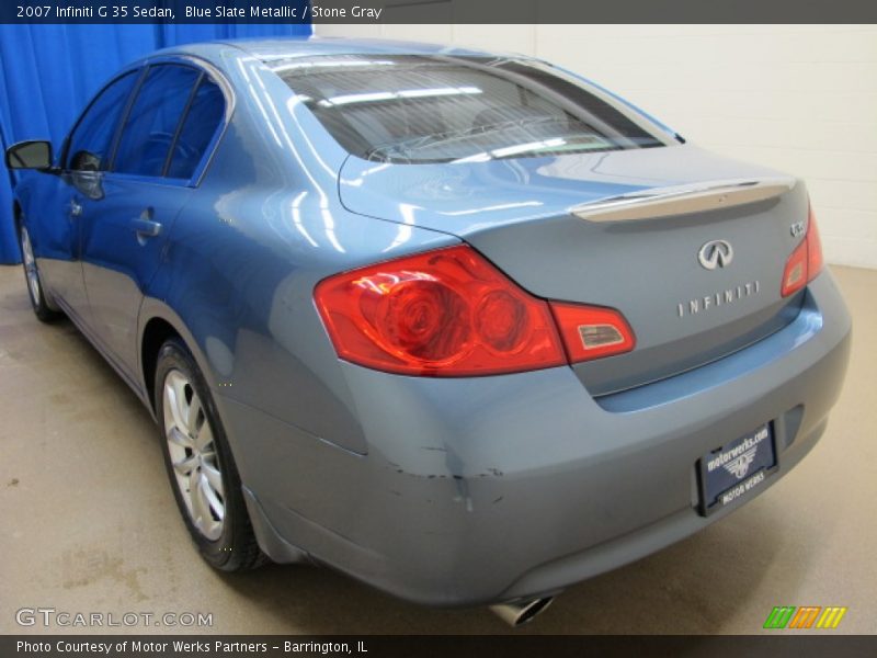 Blue Slate Metallic / Stone Gray 2007 Infiniti G 35 Sedan