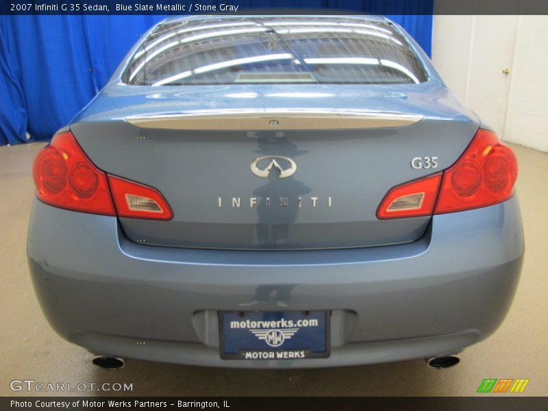 Blue Slate Metallic / Stone Gray 2007 Infiniti G 35 Sedan