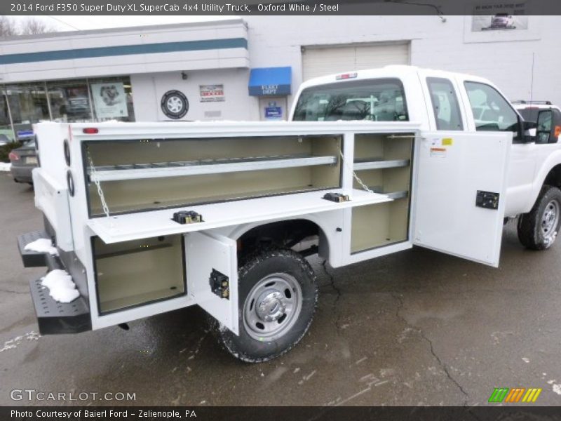 Oxford White / Steel 2014 Ford F350 Super Duty XL SuperCab 4x4 Utility Truck