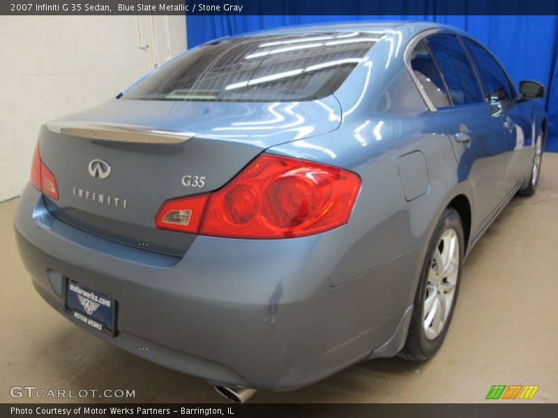 Blue Slate Metallic / Stone Gray 2007 Infiniti G 35 Sedan