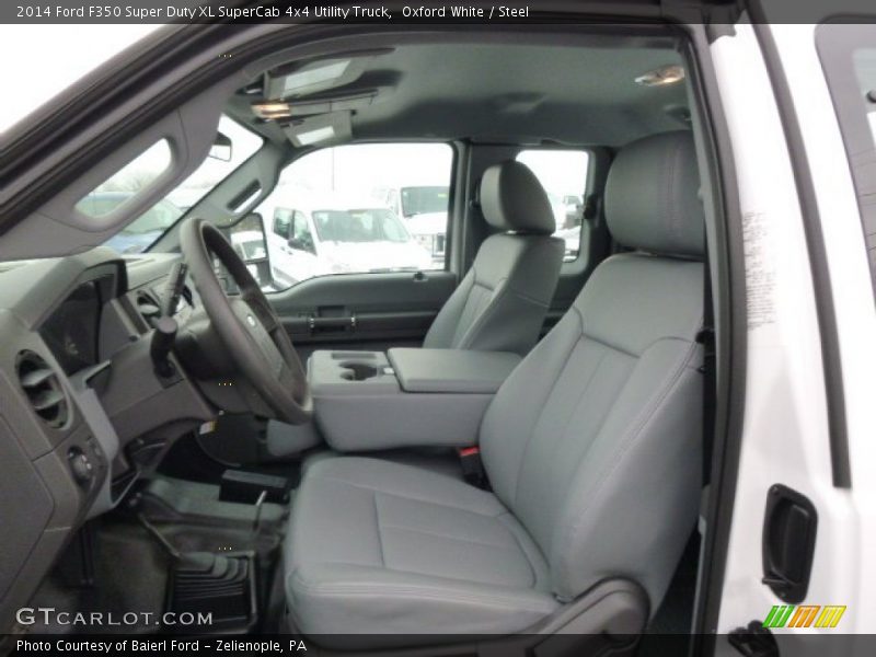 Oxford White / Steel 2014 Ford F350 Super Duty XL SuperCab 4x4 Utility Truck