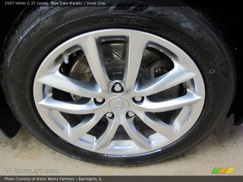 Blue Slate Metallic / Stone Gray 2007 Infiniti G 35 Sedan