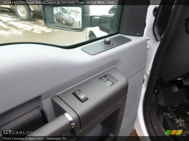 Oxford White / Steel 2014 Ford F350 Super Duty XL SuperCab 4x4 Utility Truck