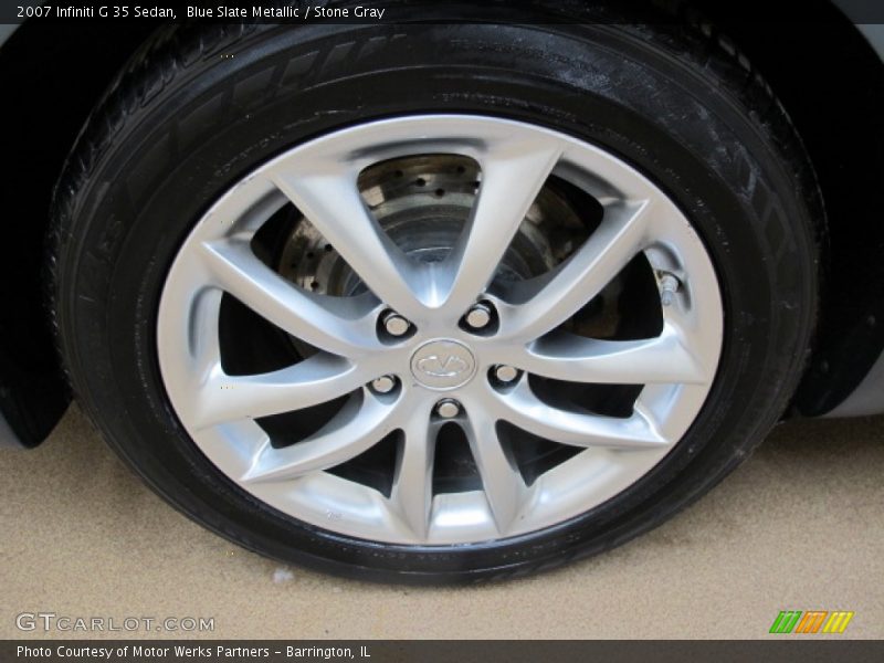 Blue Slate Metallic / Stone Gray 2007 Infiniti G 35 Sedan