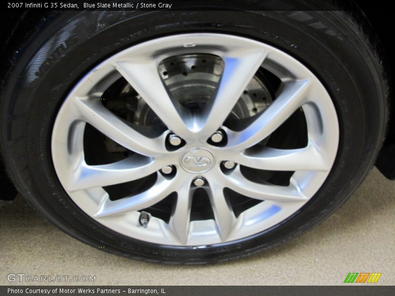 Blue Slate Metallic / Stone Gray 2007 Infiniti G 35 Sedan