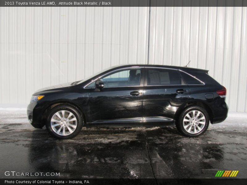 Attitude Black Metallic / Black 2013 Toyota Venza LE AWD