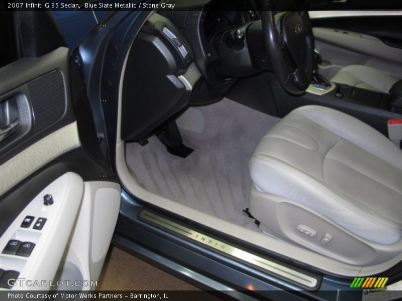 Blue Slate Metallic / Stone Gray 2007 Infiniti G 35 Sedan