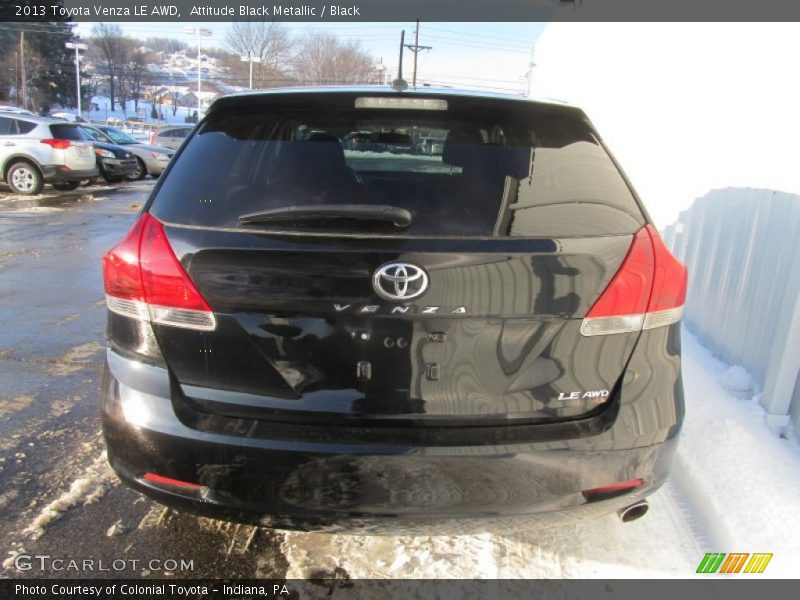 Attitude Black Metallic / Black 2013 Toyota Venza LE AWD