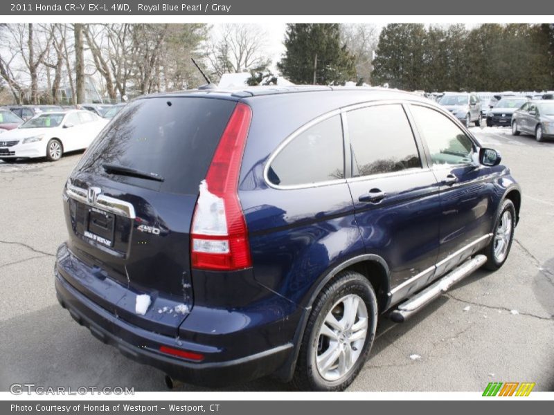 Royal Blue Pearl / Gray 2011 Honda CR-V EX-L 4WD