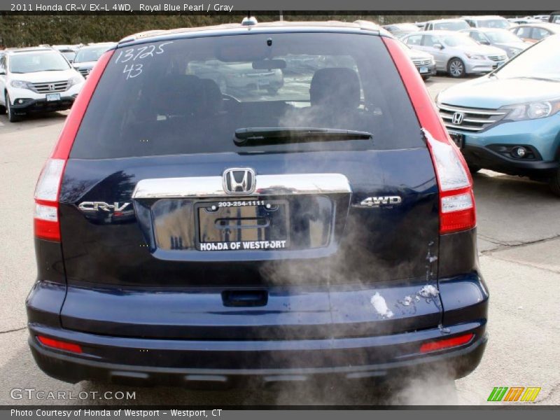 Royal Blue Pearl / Gray 2011 Honda CR-V EX-L 4WD