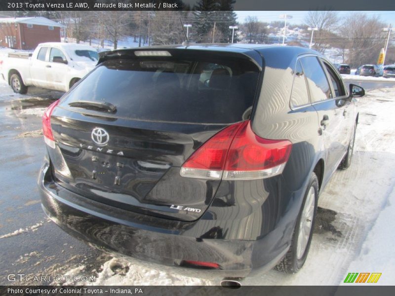 Attitude Black Metallic / Black 2013 Toyota Venza LE AWD