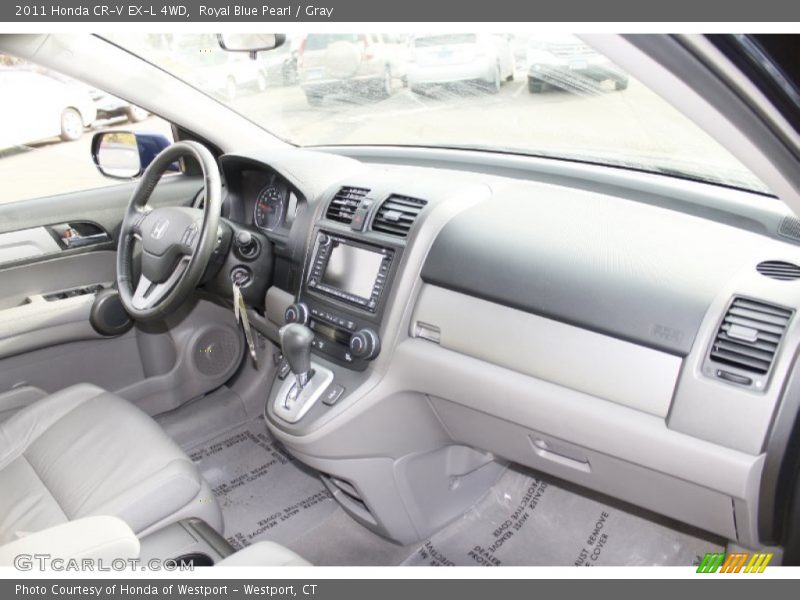 Royal Blue Pearl / Gray 2011 Honda CR-V EX-L 4WD