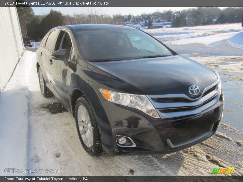 Attitude Black Metallic / Black 2013 Toyota Venza LE AWD