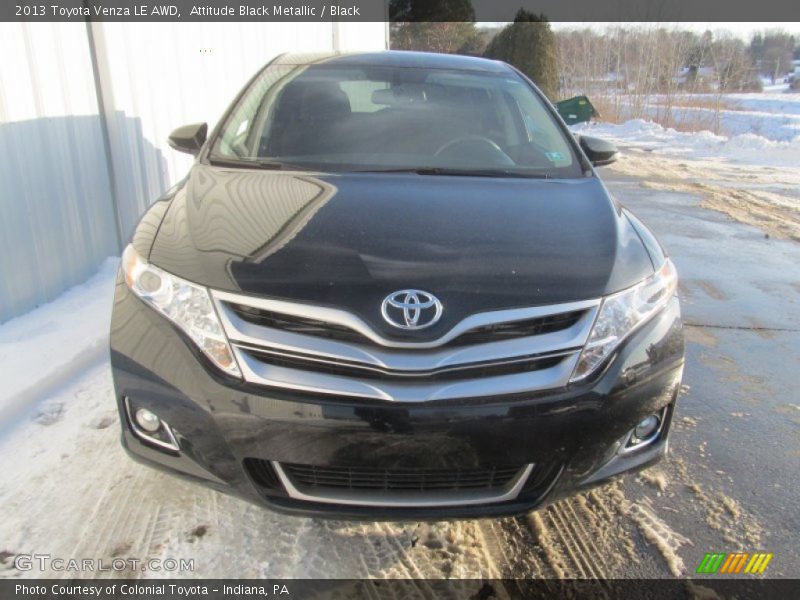 Attitude Black Metallic / Black 2013 Toyota Venza LE AWD