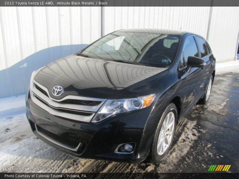 Attitude Black Metallic / Black 2013 Toyota Venza LE AWD