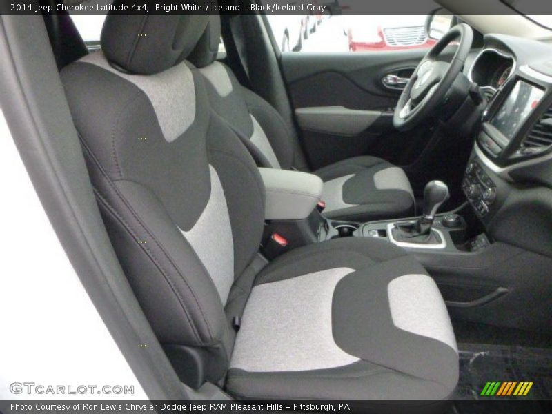 Bright White / Iceland - Black/Iceland Gray 2014 Jeep Cherokee Latitude 4x4