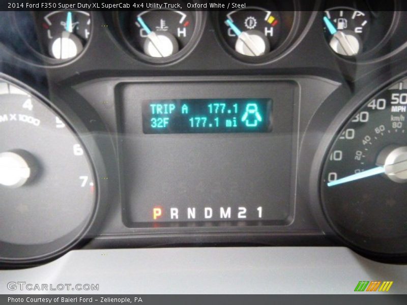 Oxford White / Steel 2014 Ford F350 Super Duty XL SuperCab 4x4 Utility Truck