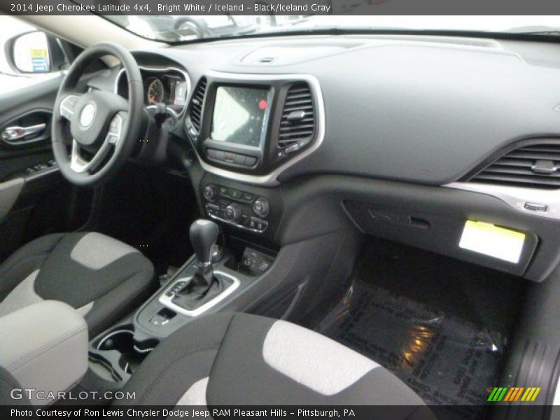 Bright White / Iceland - Black/Iceland Gray 2014 Jeep Cherokee Latitude 4x4