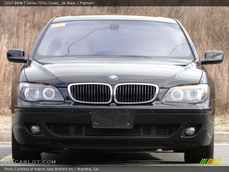 Jet Black / Platinum 2007 BMW 7 Series 750Li Sedan