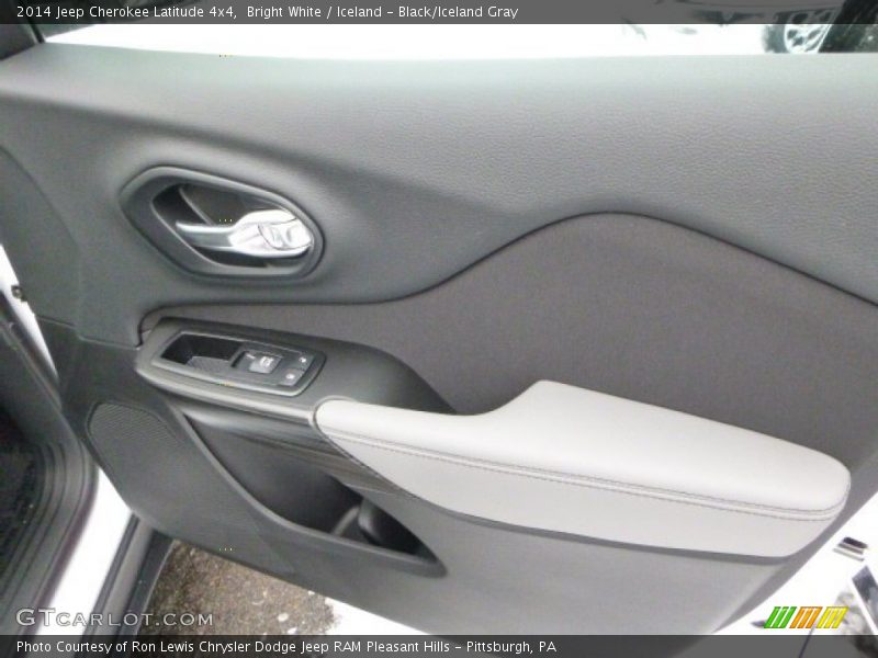 Bright White / Iceland - Black/Iceland Gray 2014 Jeep Cherokee Latitude 4x4