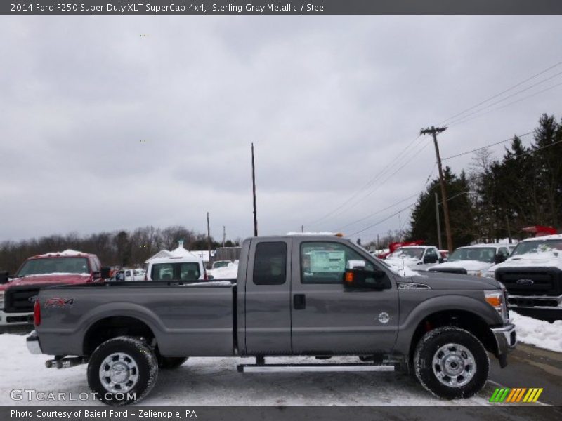 Sterling Gray Metallic / Steel 2014 Ford F250 Super Duty XLT SuperCab 4x4