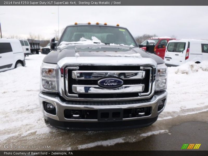 Sterling Gray Metallic / Steel 2014 Ford F250 Super Duty XLT SuperCab 4x4