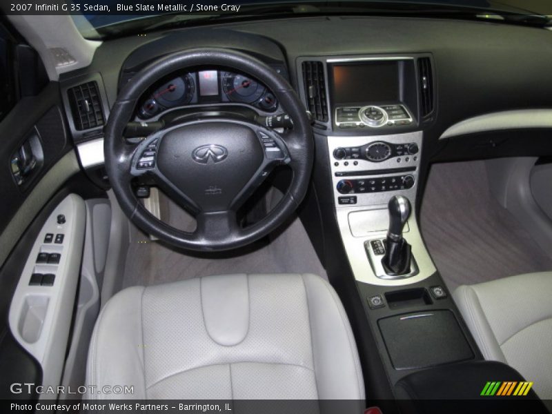 Blue Slate Metallic / Stone Gray 2007 Infiniti G 35 Sedan